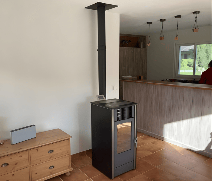 Rénovation de conduit de fumée sur ancienne cheminée extérieure par Vitalla à Oloron près de Gan